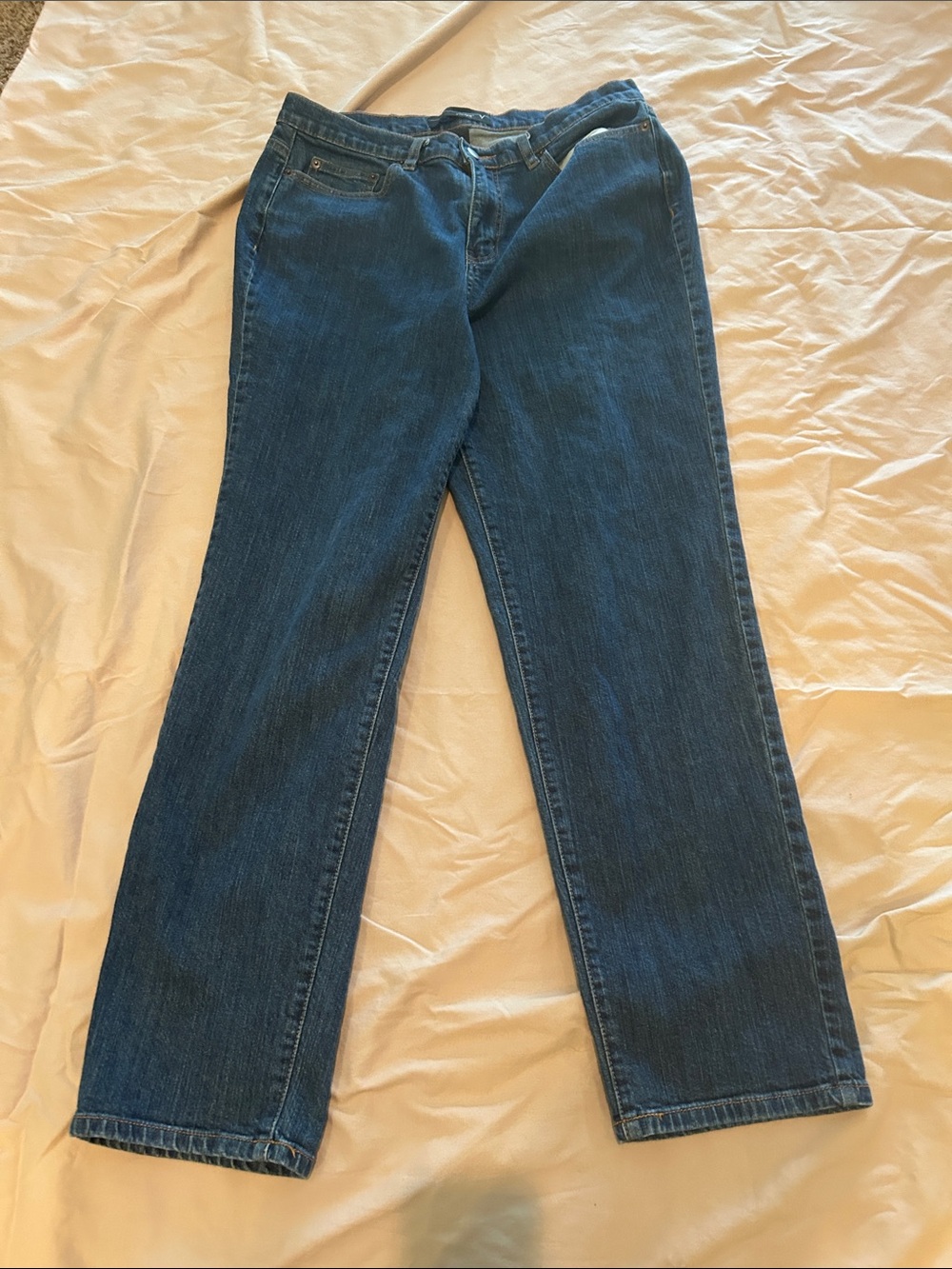 Venezia Women's Boot-Cut Jeans — Deep Blue Denim size 16